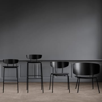 Herman barstol låg - svart - Ferm Living