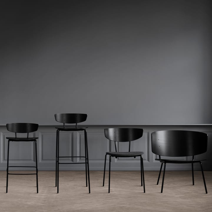 Herman barstol låg, svart Ferm Living