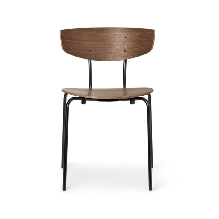 Herman Stol - walnut, svart stålstativ - ferm LIVING