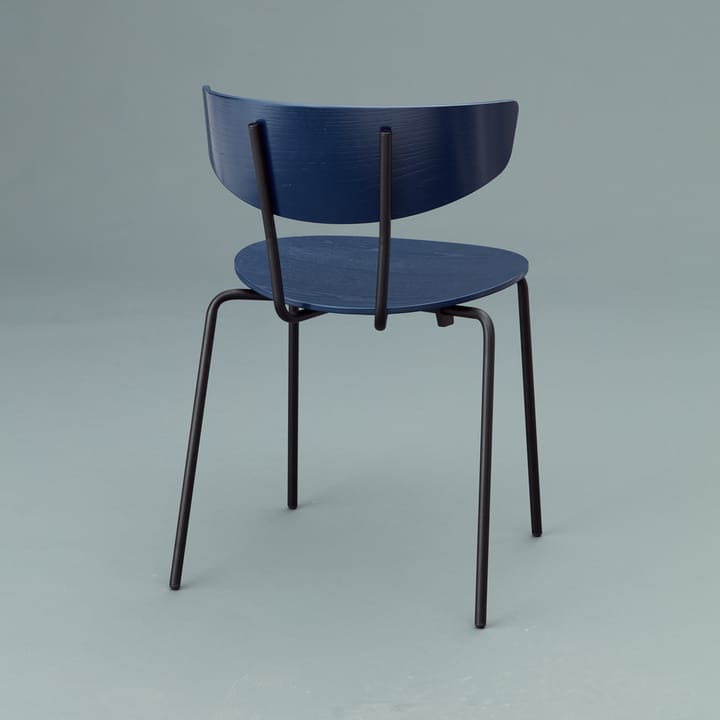 Herman Stol - walnut, svart stålstativ - ferm LIVING