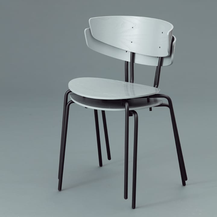 Herman Stol, walnut, svart stålstativ Ferm Living