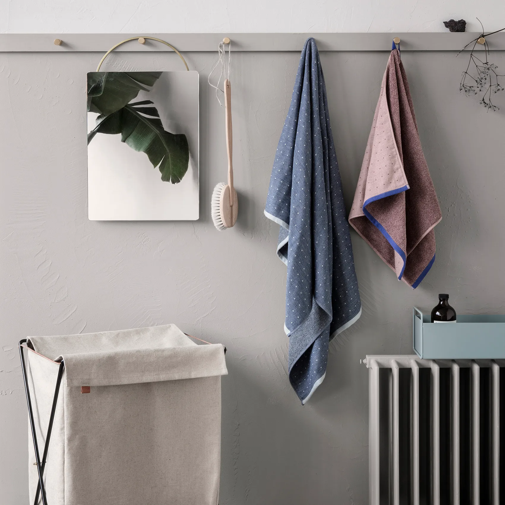 Herman tvättkorg, Svart Ferm Living