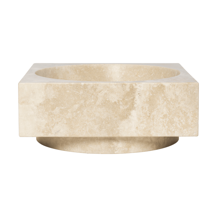 Hew dekorationsskål hög - Travertine - Ferm Living