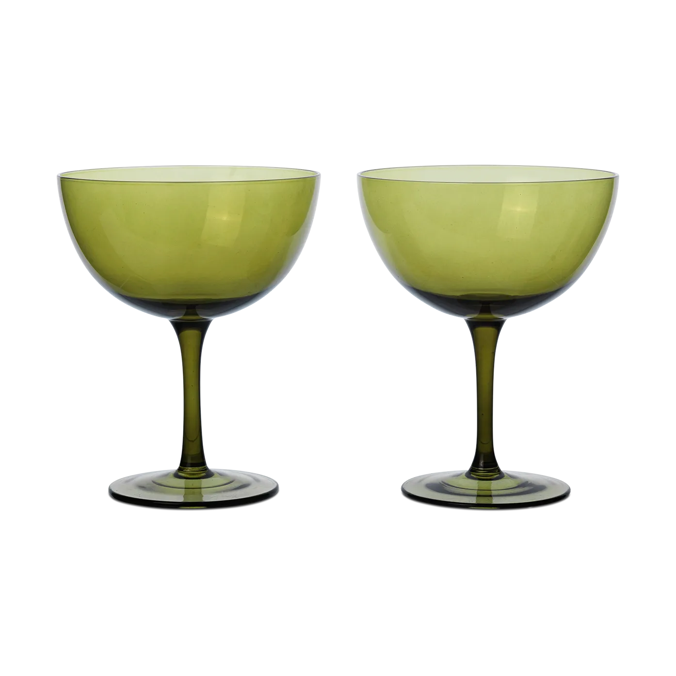 Host cocktailglas 24 cl 2-pack, Moss green Ferm Living