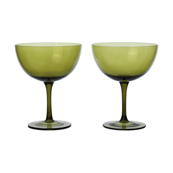 Host cocktailglas 24 cl 2-pack - Moss green - Ferm Living