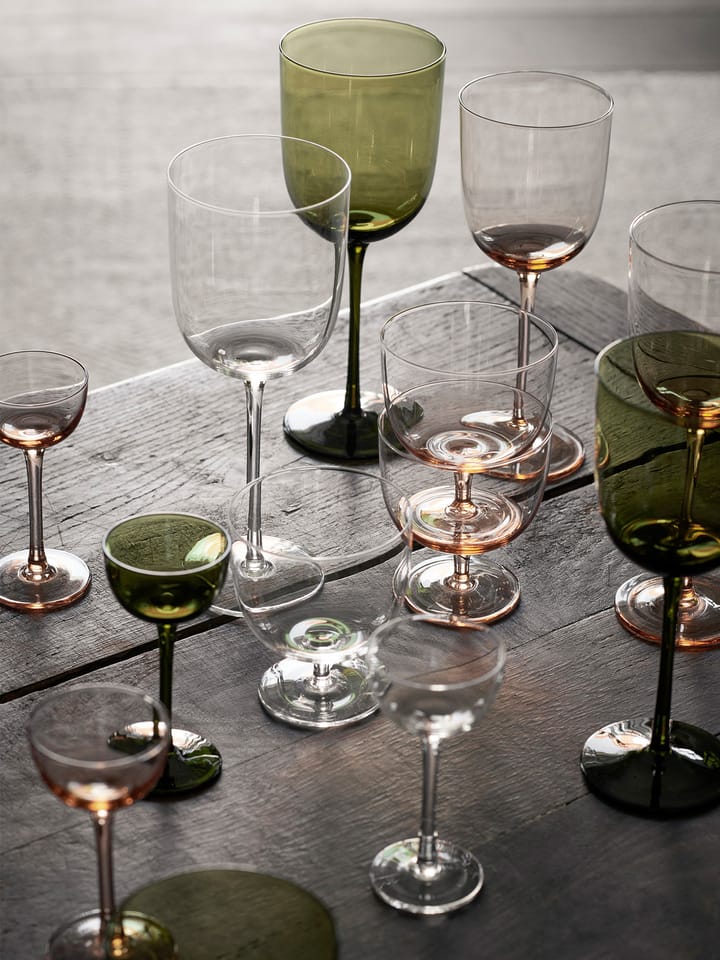 Host rödvinsglas 36 cl 2-pack, Moss Green Ferm Living