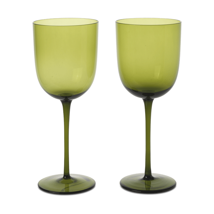 Host vitvinsglas 30 cl 2-pack - Moss Green - Ferm Living