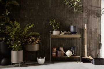 Hourglass kruka extra small Ø21 cm - Svart-mörkgrå - Ferm Living