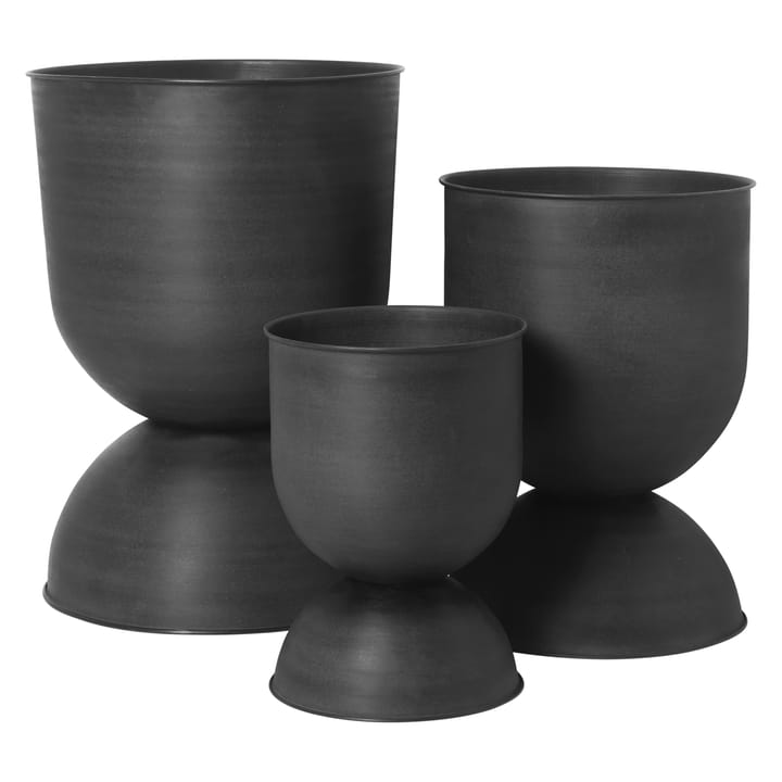 Hourglass kruka liten Ø31 cm, Svart-mörkgrå Ferm Living