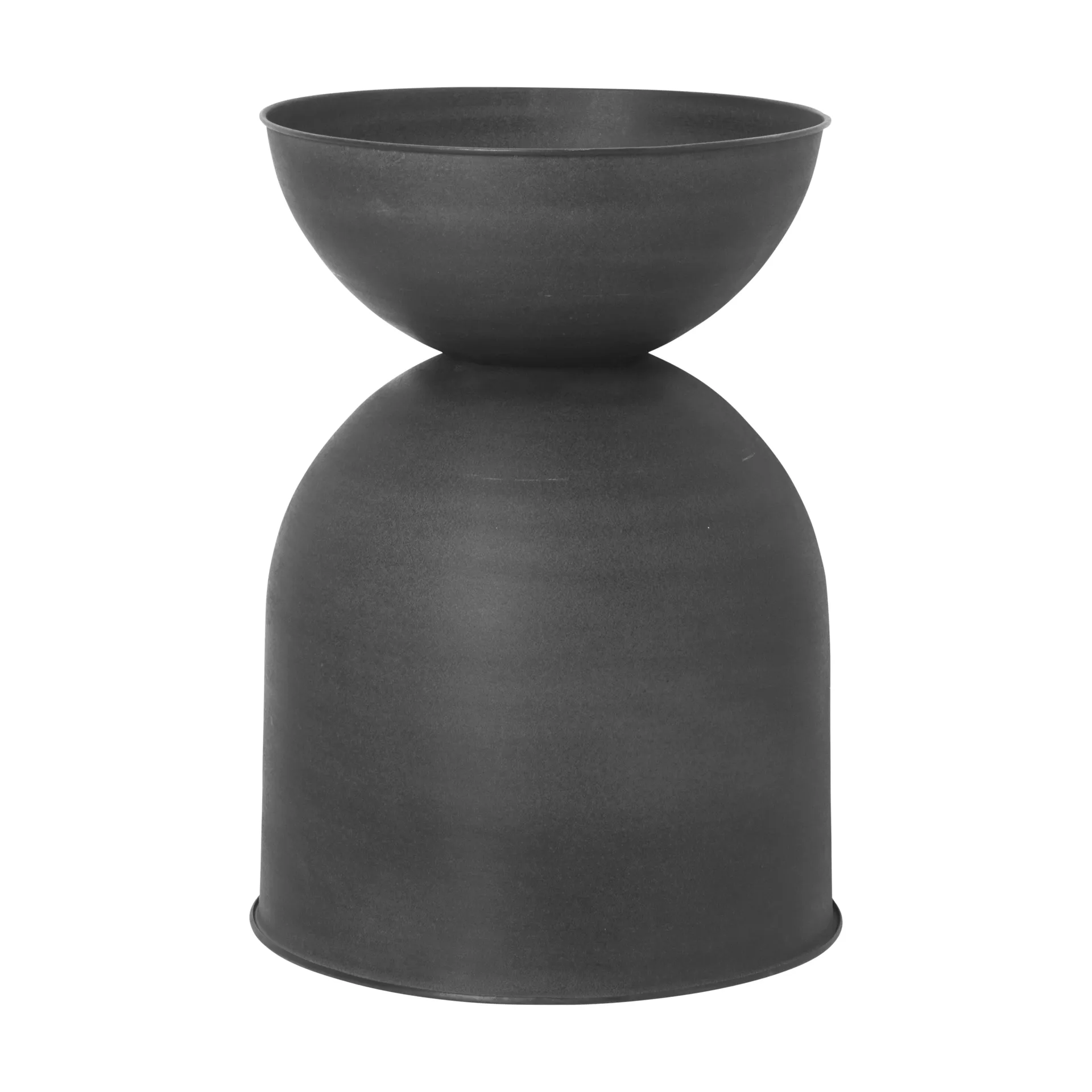 Hourglass kruka medium Ø40 cm, Svart-mörkgrå Ferm Living