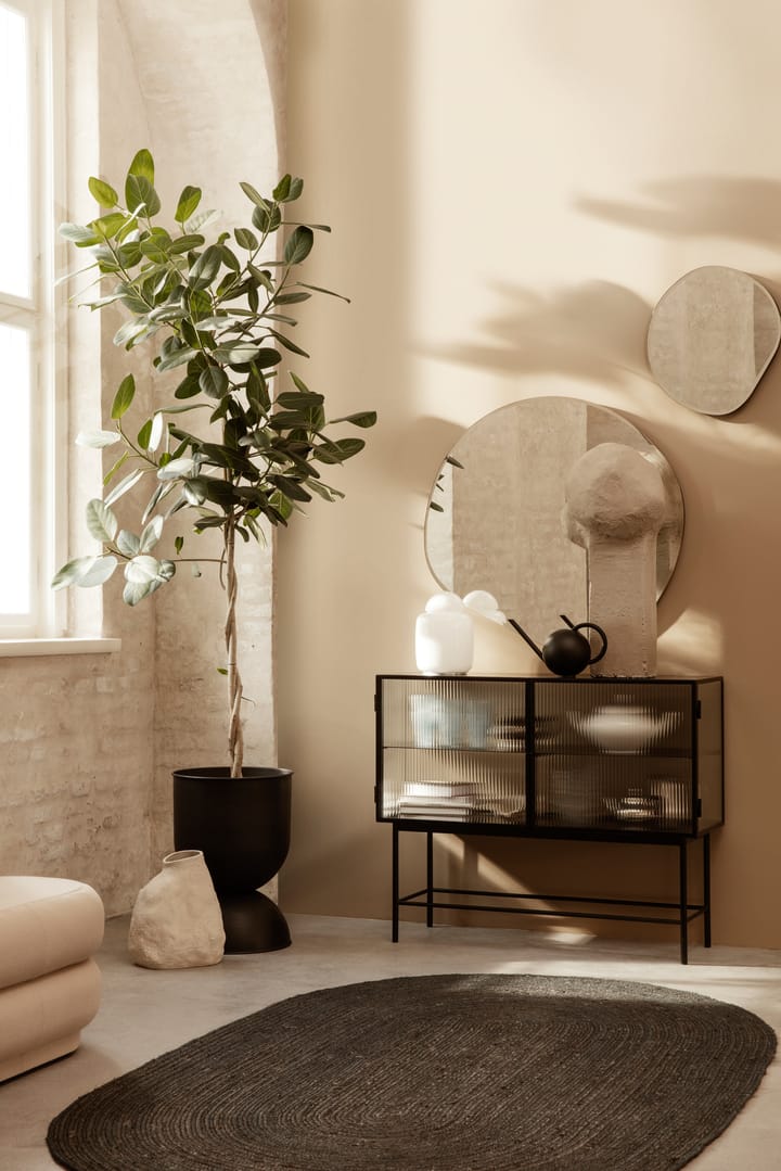 Hourglass kruka medium Ø41 cm, Svart-mörkgrå Ferm Living