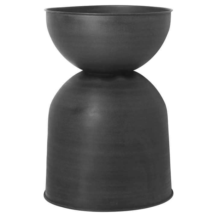 Hourglass kruka stor Ø50 cm - Svart-mörkgrå - Ferm Living