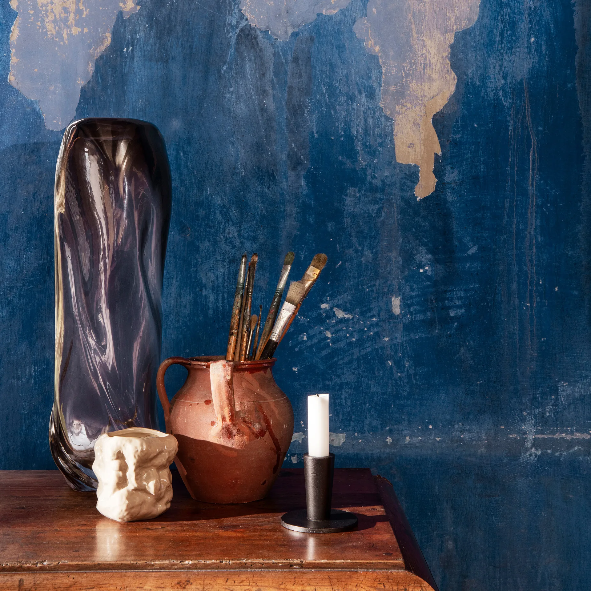 Hoy ljusstake low 6,4 cm, Svart Ferm Living