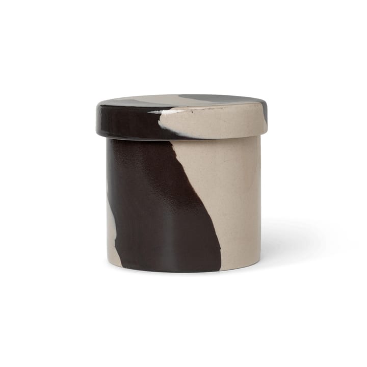 Inlay förvaringsburk Ø9,8 cm - Sand-brown - Ferm Living