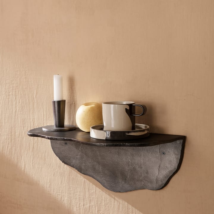 Inlay kopp med fat, Sand-brown Ferm Living