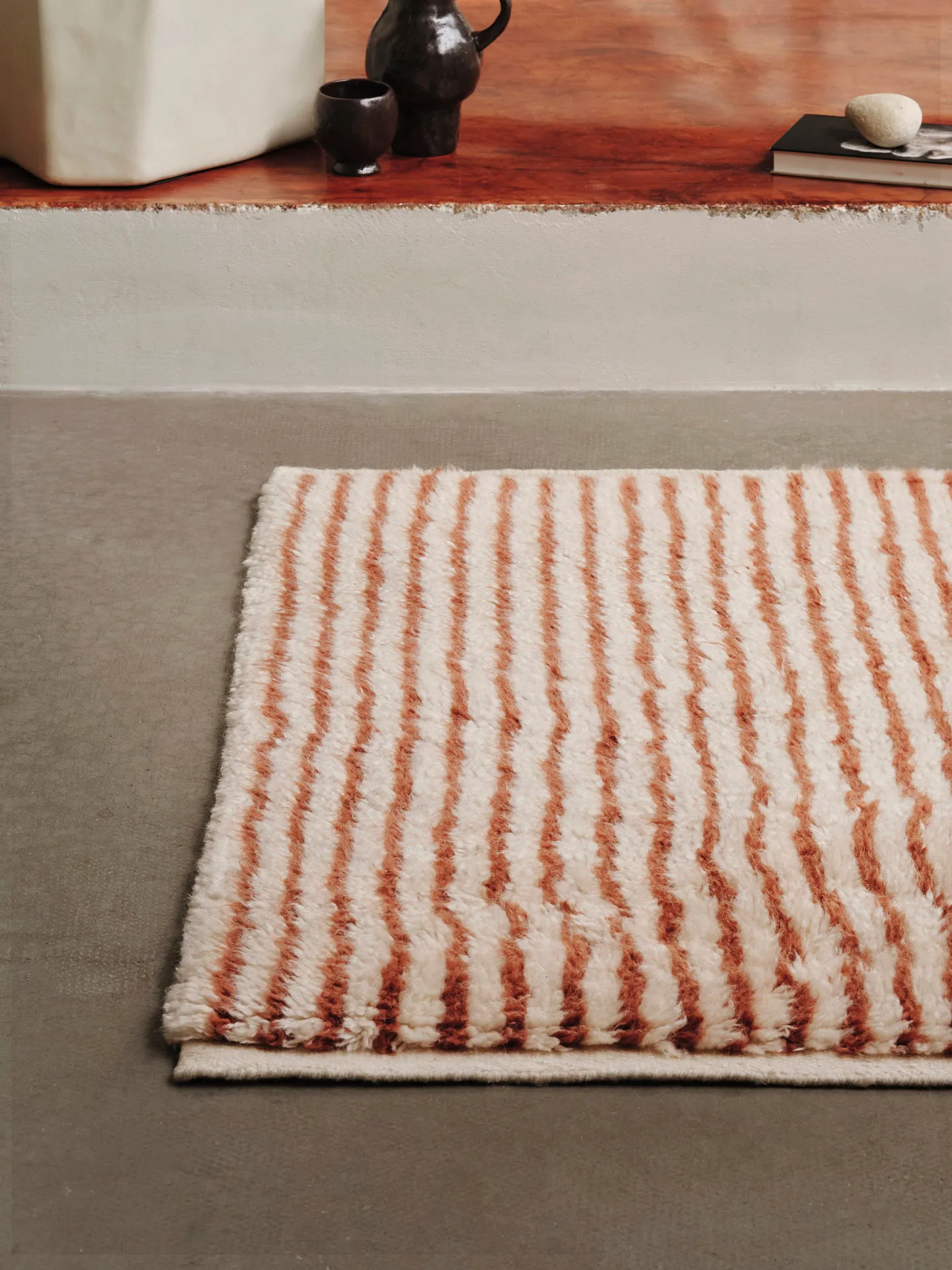 Kami matta, Off white-red brown, 80x120 cm Ferm Living