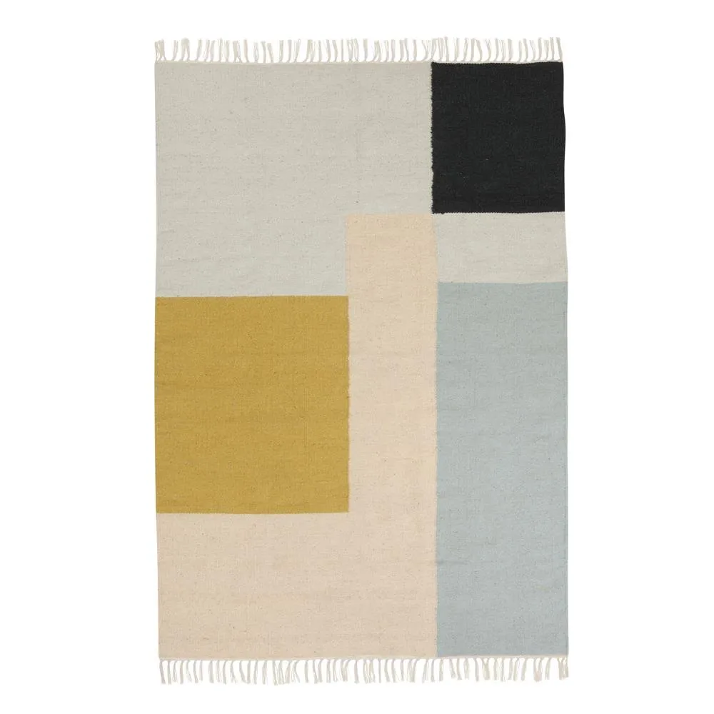 Kelim matta 140x200 cm, squares Ferm Living