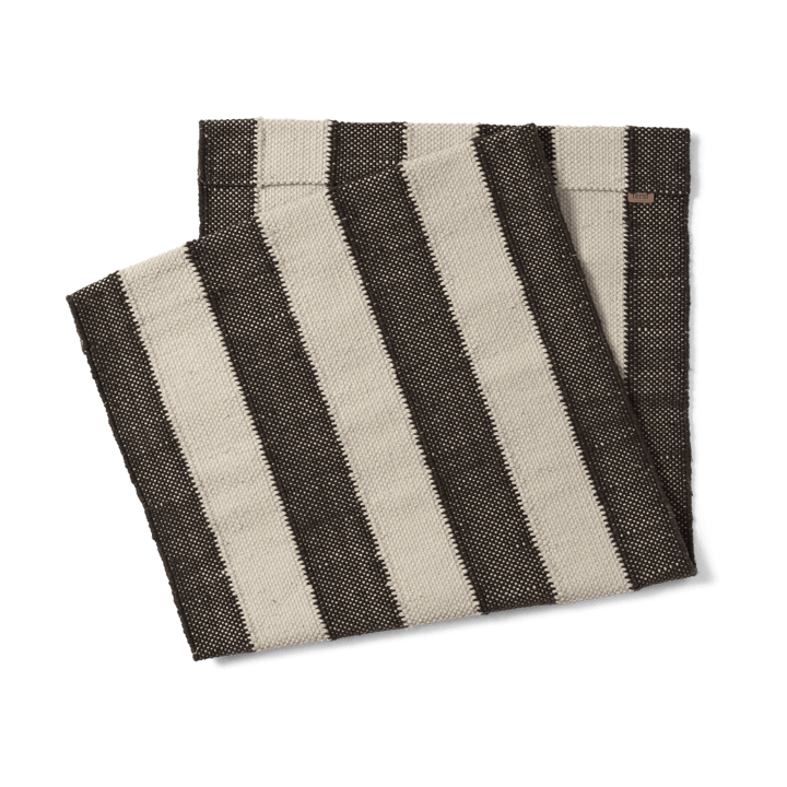 Klädsel till Desert lounge chair - Off-white, Chocolate - Ferm Living