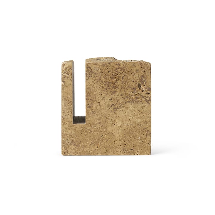 Klint pennhållare 9x9 cm, Beige travertin Ferm Living