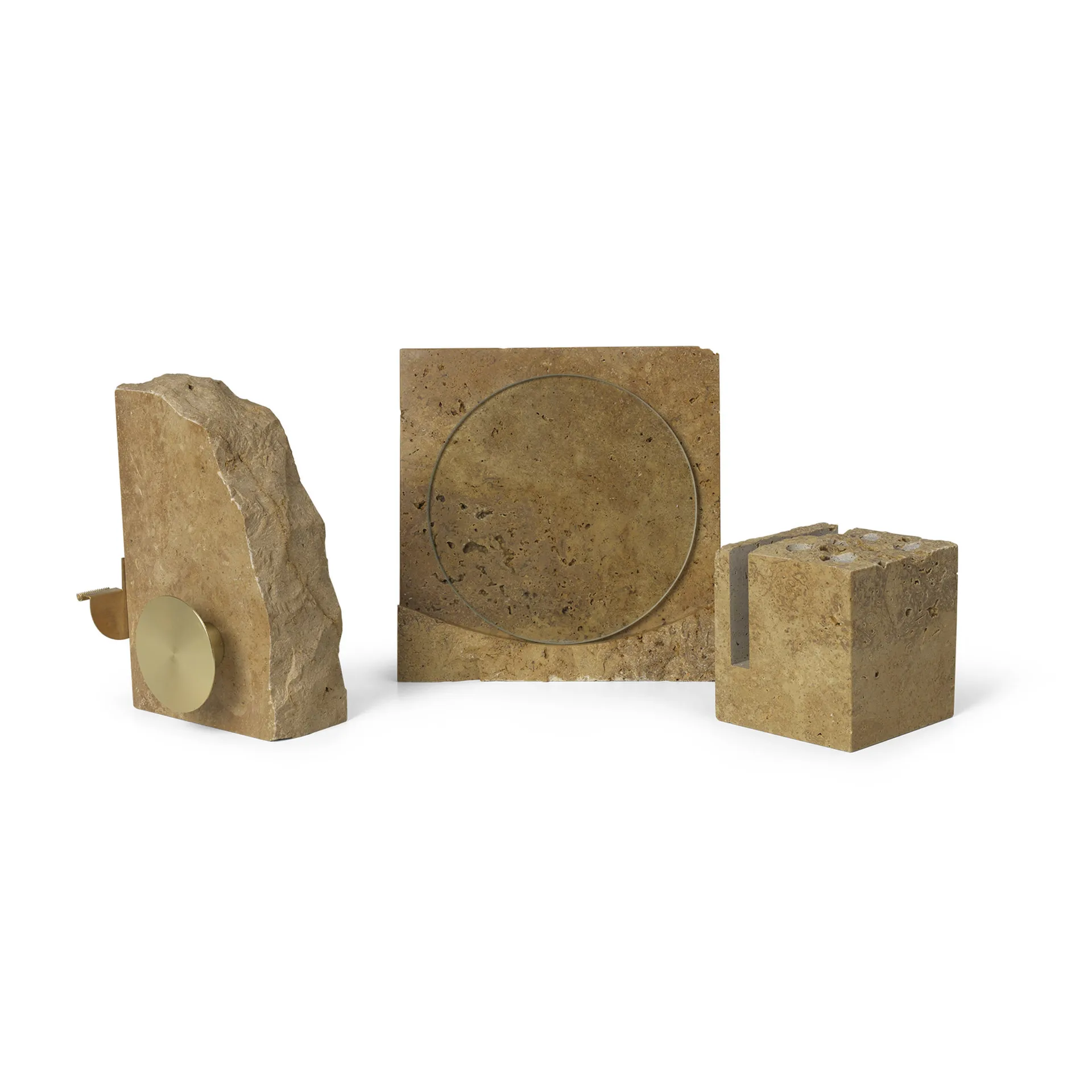 Klint ram 18x18 cm, Beige travertin Ferm Living