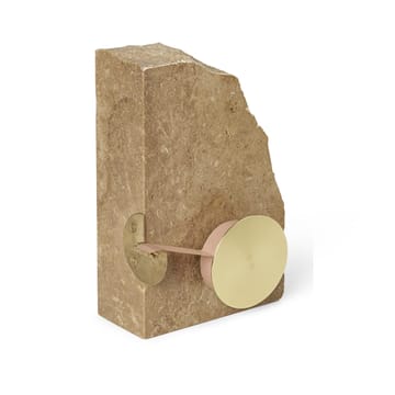 Klint tejphållare 11,6x17 cm - Beige travertin - Ferm Living