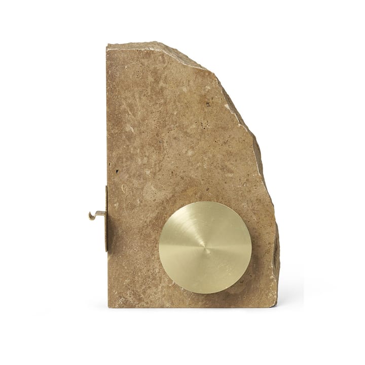 Klint tejphållare 11,6x17 cm, Beige travertin Ferm Living