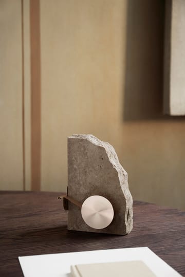 Klint tejphållare 11,6x17 cm - Beige travertin - Ferm Living