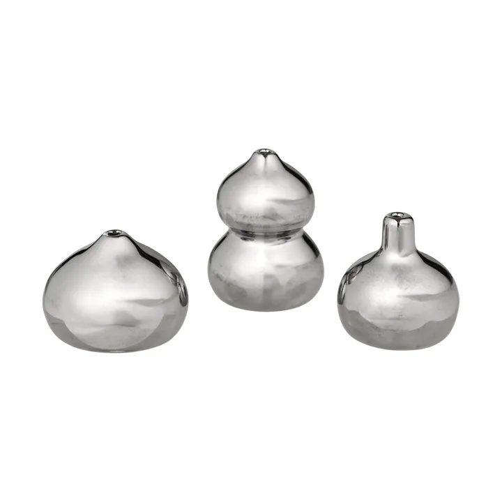 Komo vas mini set om 3 - Silver - Ferm Living