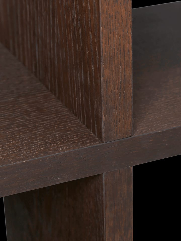 Kona bokhylla 3x2, Dark stained Ferm Living