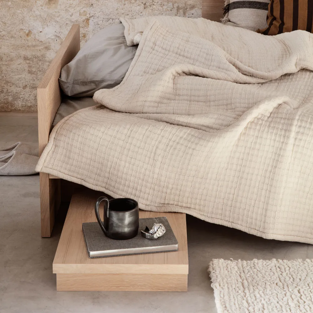 Kona low table sidobord, oak natural veneer Ferm Living