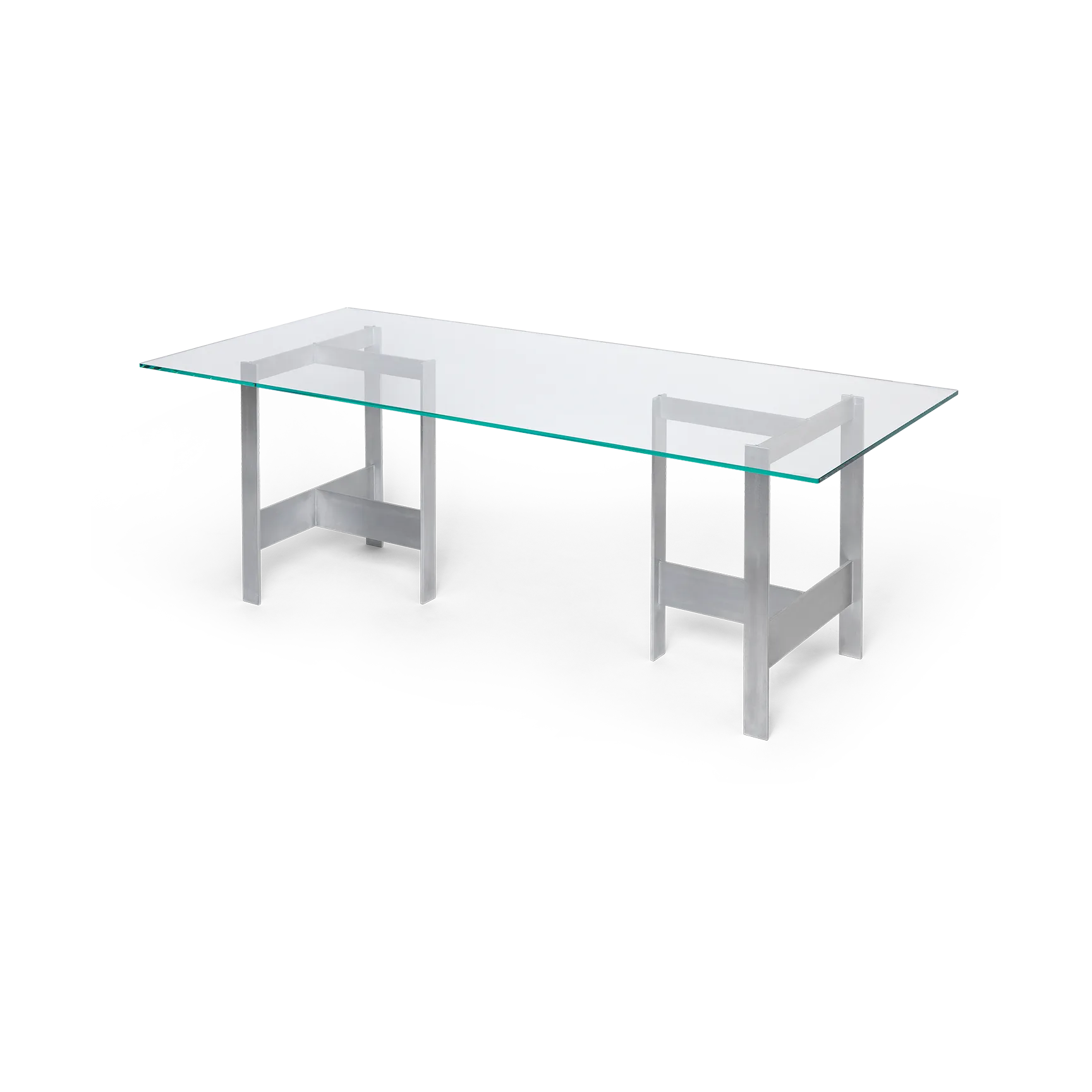 Lager matbord 90x200 cm, Glass-aluminium Ferm Living