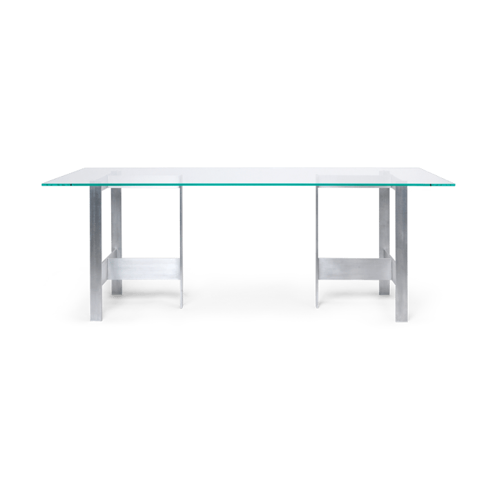 Lager matbord 90x200 cm, Glass-aluminium Ferm Living