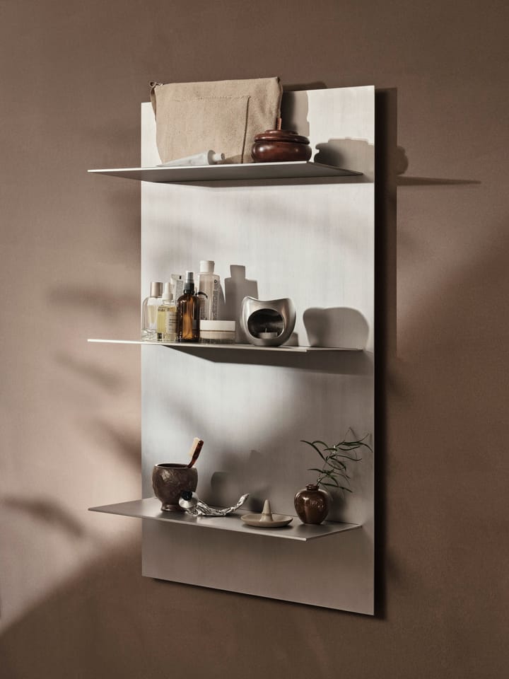 Lager vägghylla triple 55x100 cm, Aluminium Ferm Living