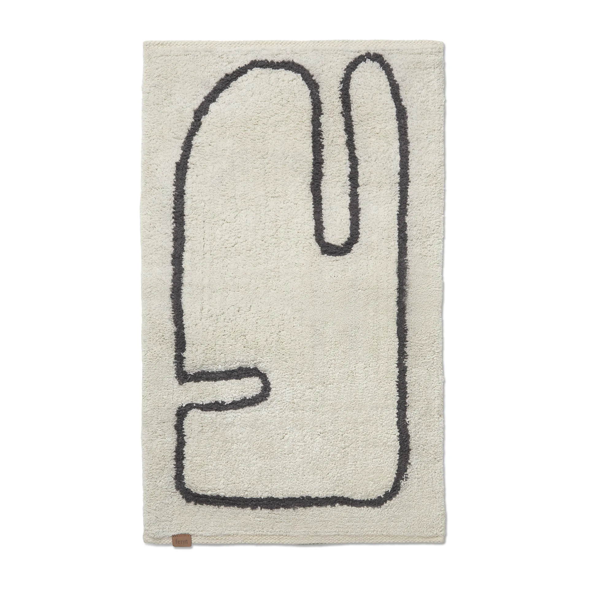 Lay badrumsmatta 50x70 cm, Off white-coffee Ferm Living