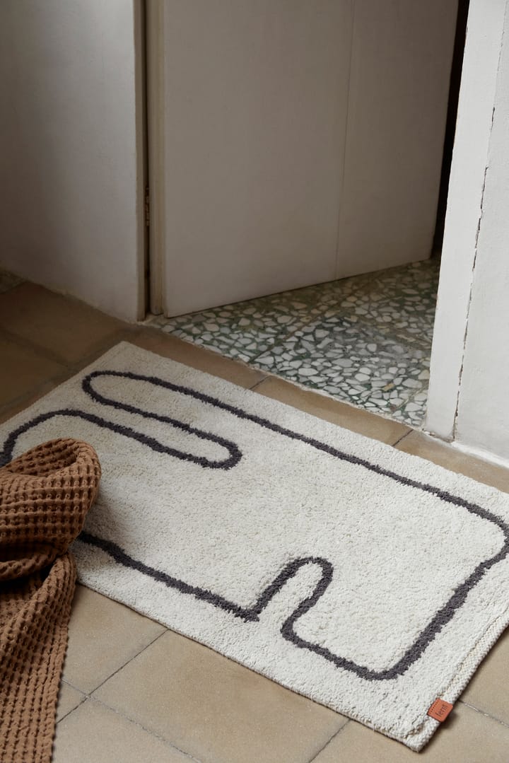 Lay badrumsmatta 50x70 cm, Off white-coffee Ferm Living