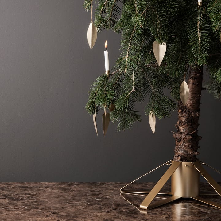 Leaf brass julgranshänge, 4-pack Ferm Living