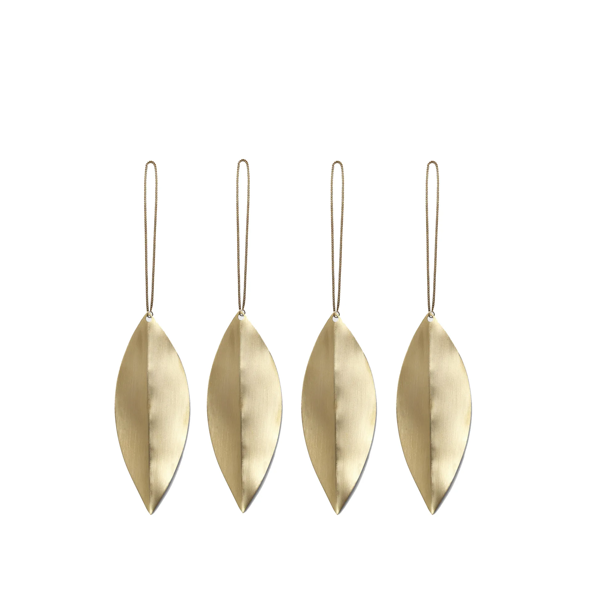 Leaf brass julgranshänge, 4-pack Ferm Living