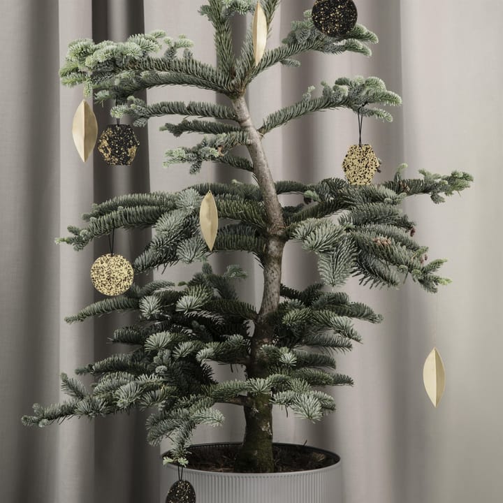 Leaf brass julgranshänge, 4-pack Ferm Living