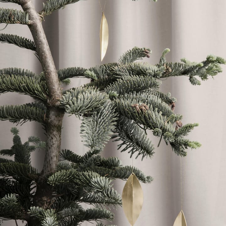 Leaf brass julgranshänge, 4-pack Ferm Living