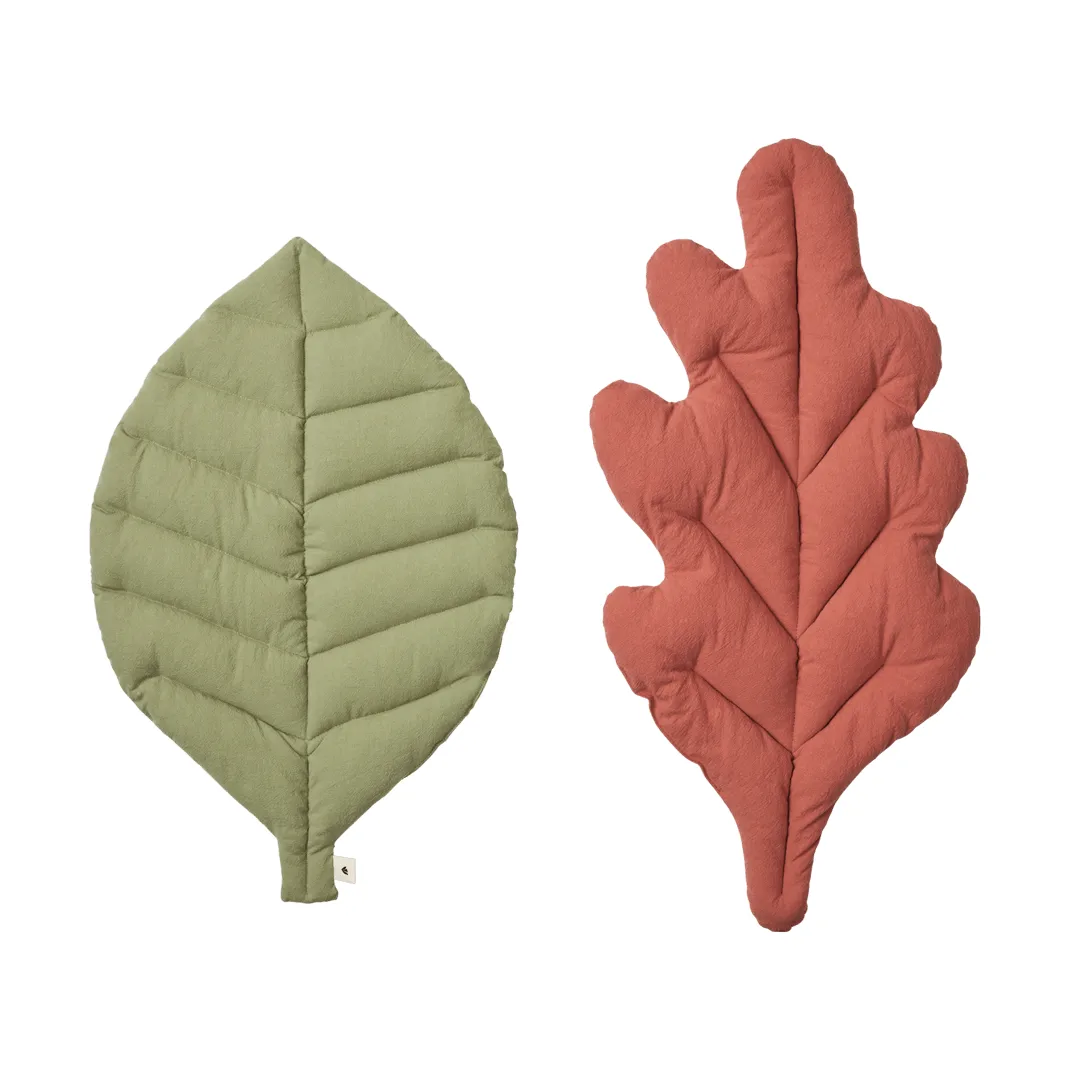 Leaf kuddar 2 delar, Tea green-baked clay Ferm Living