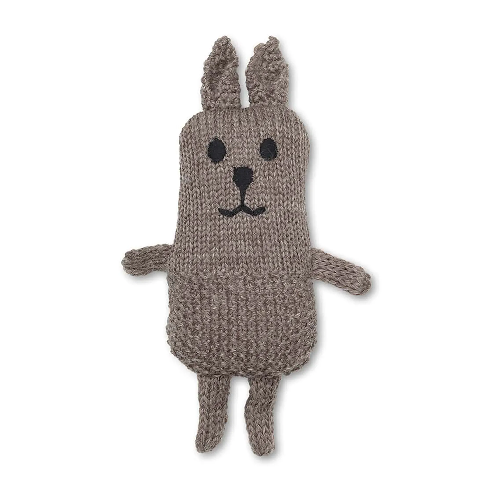Lee merino rabbit baby stickad kanin, Gråbeige Ferm Living