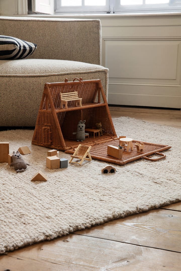 Lee merino rabbit baby stickad kanin, Gråbeige Ferm Living