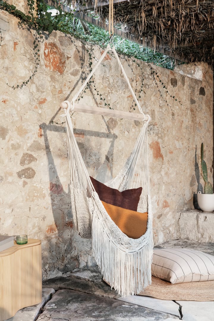 Linen kudde 50x50 cm - Chocolate - ferm LIVING