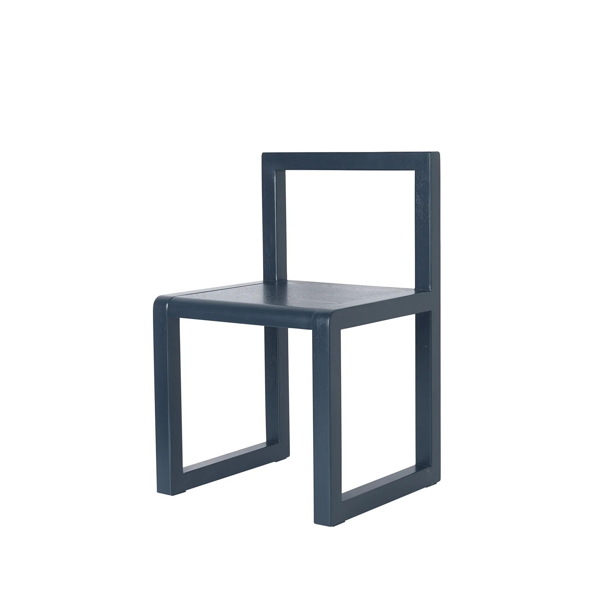 Little Architecht barnstol, dark blue, askfanér Ferm Living