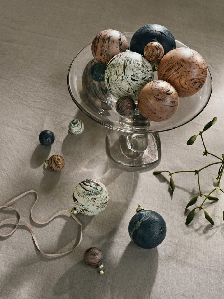 Marble dekorationskula mixed 4-pack, Large Ferm Living