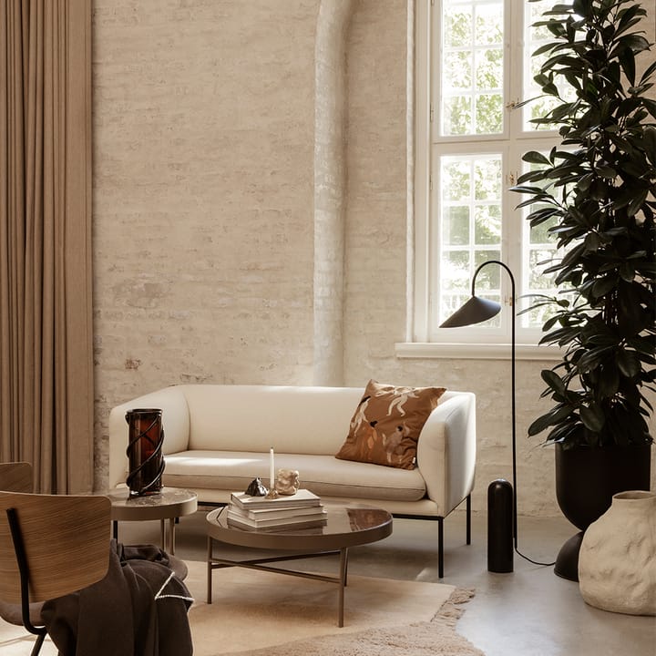 Marble Table soffbord, Brun marmor-large-brunt stativ Ferm Living