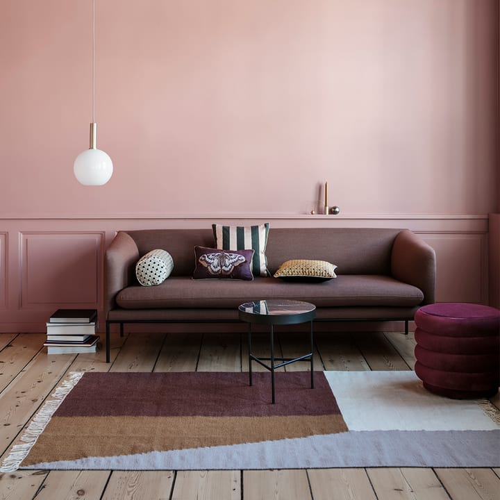 Marble Table soffbord, Brun marmor-large-brunt stativ Ferm Living
