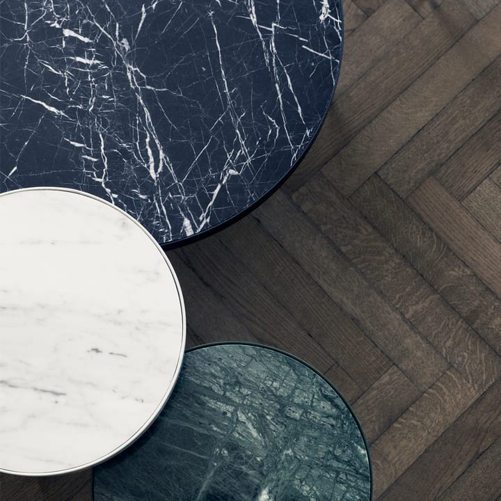 Marble Table soffbord, marmor svart, large, svart stativ Ferm Living