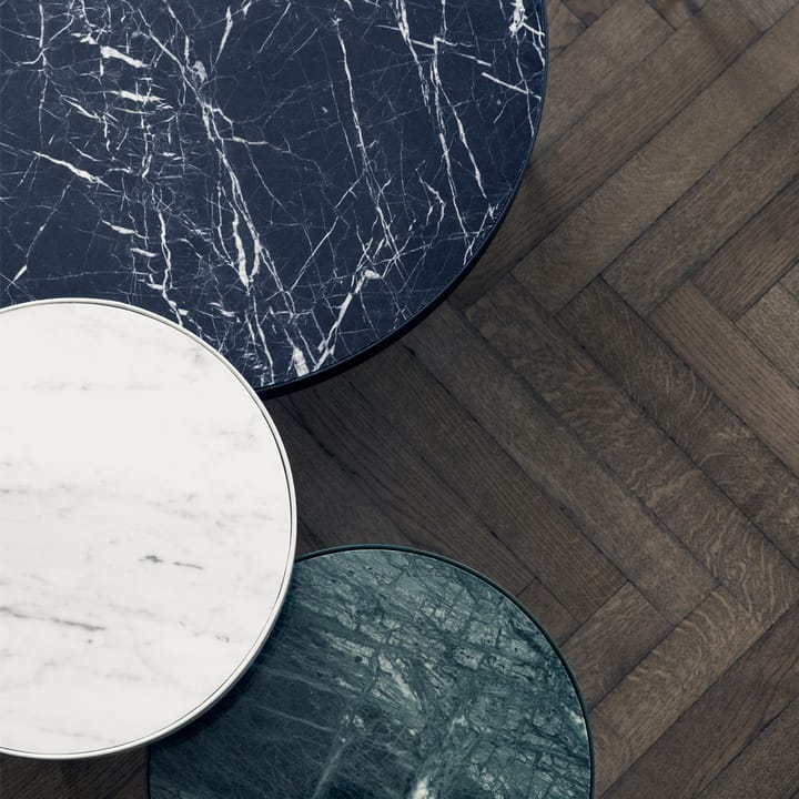 Marble Table soffbord - marmor svart, medium, svart stativ - ferm LIVING