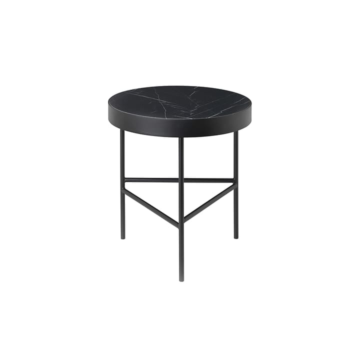 Marble Table soffbord - marmor svart, medium, svart stativ - Ferm LIVING